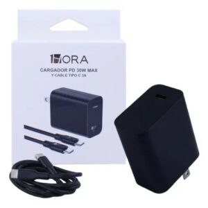 Cargador y Cable tipo c 1HORA 30w